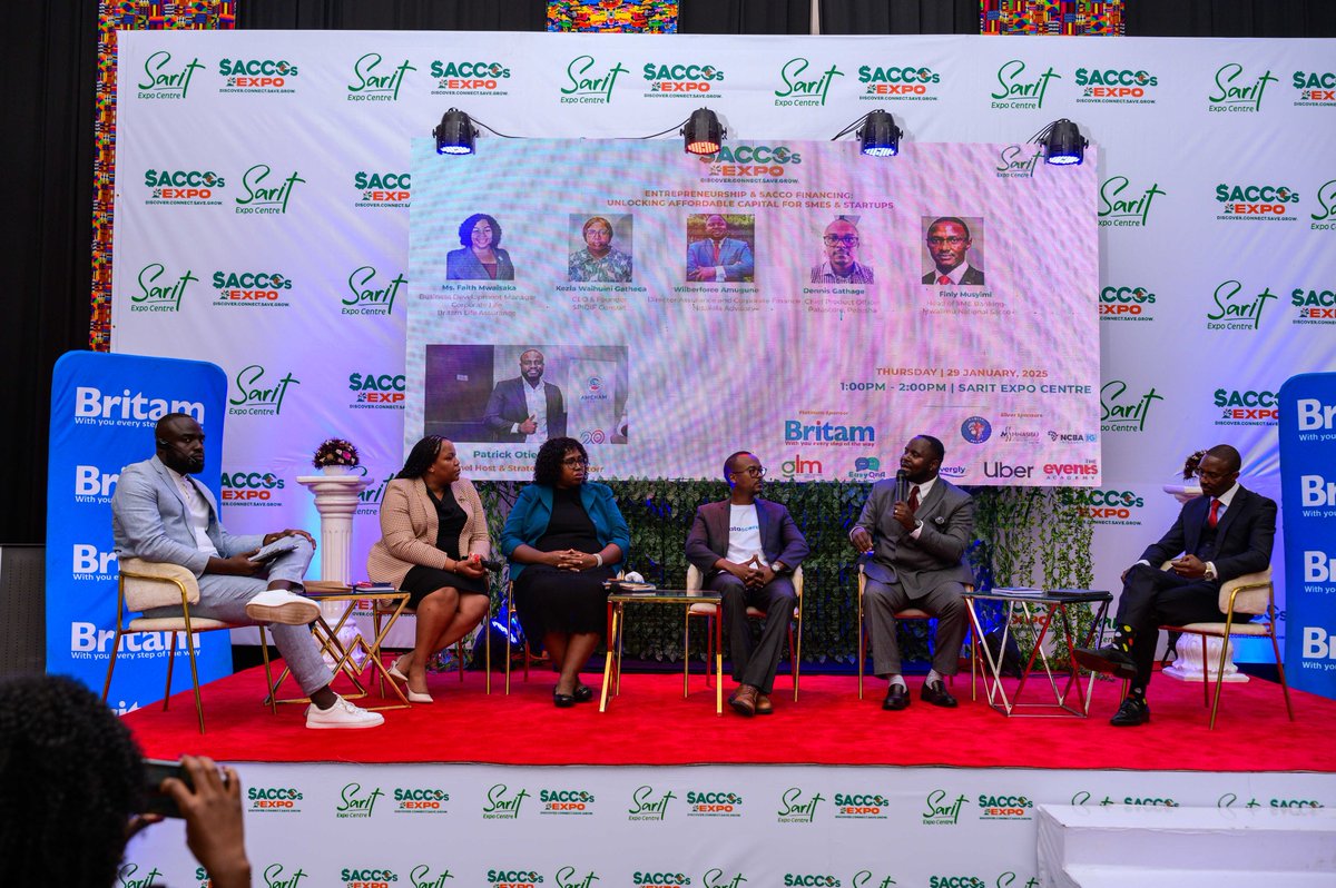mwalimunational's tweet photo. We are proud to take part in the ongoing SACCOs Expo, where our Head of SME Banking, Finly Musyimi, joined the panel to share insights on entrepreneurship and Sacco financing for SMEs and startups.

Engage with our team at the Expo or Call us on 0709 898 000. 

#SACCOsExpo https://t.co/p7kaW25UZH