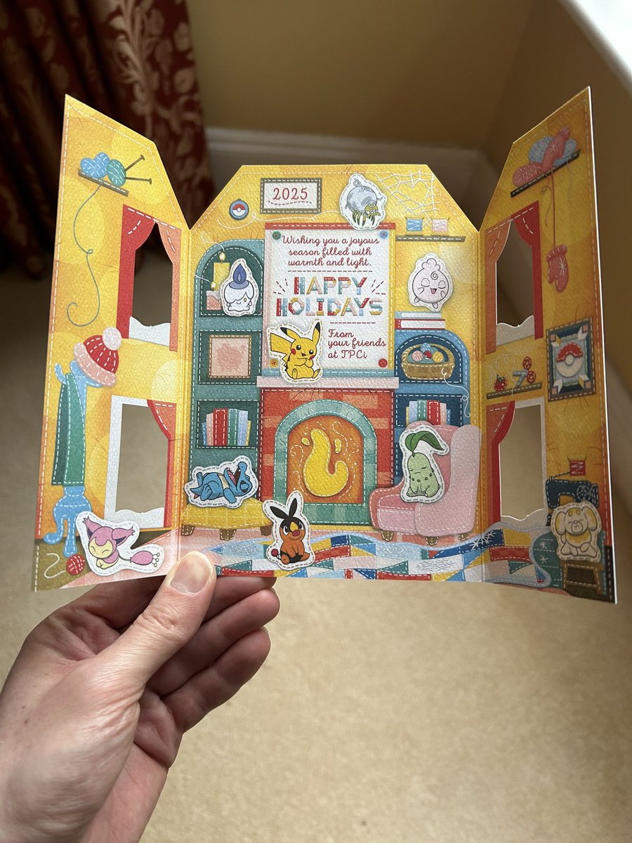 😍 What a wonderful, cosy card! Mail delays sure, but this has made my January all the brighter! Thank you so much <a href="/Pokemon/">Pokémon</a> and a very Happy (post-)Holidays to you too! ⚡️

Oh to be a sleepy Totodile