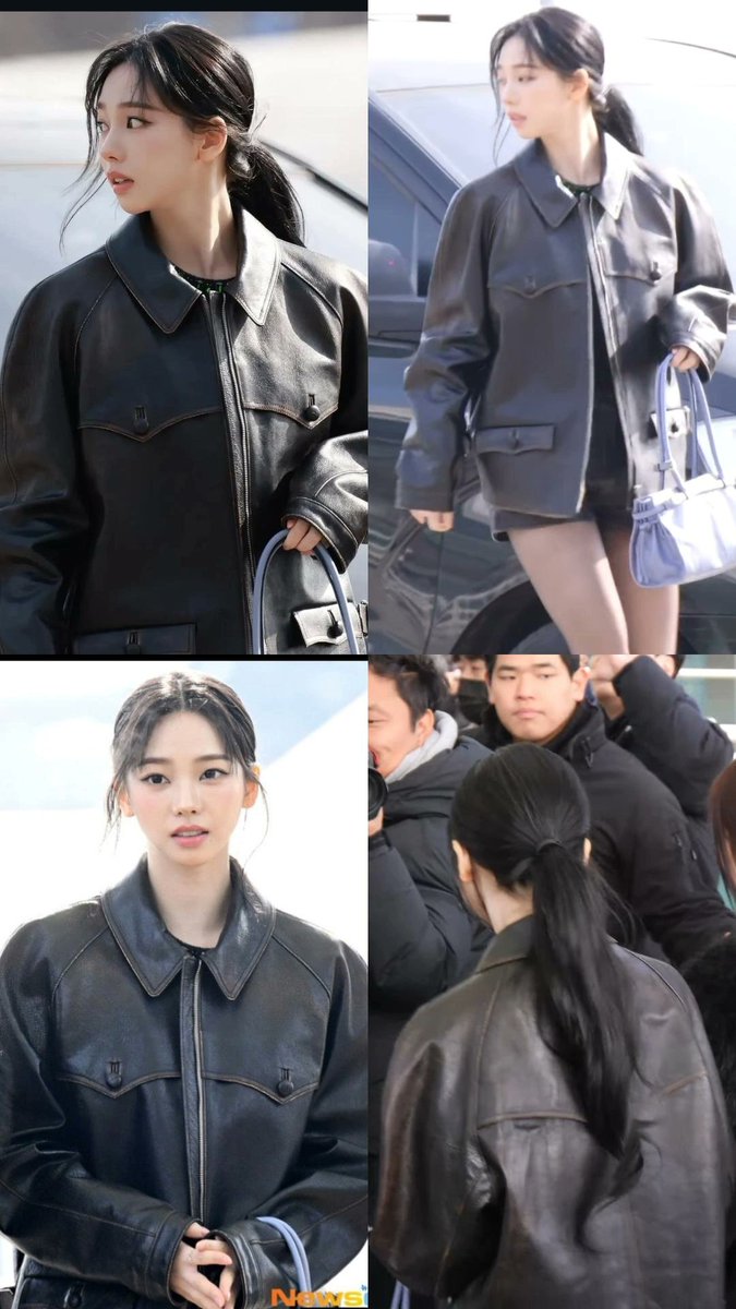 choishinult's tweet photo. Karina and Wooseok wearing the same jacket. Hmmmmm.... 🤔🤔🤔🤔🤔 https://t.co/Kft491uumr