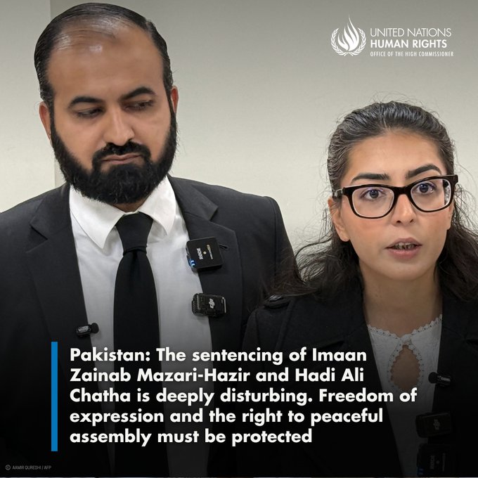 farhanraza0615's tweet image. Silence is complicity. We call on @UNHumanRights to send a fact-finding mission to Pakistan to investigate the misuse of PECA and the abduction of lawyers. #FreeImaanAndHadi #GlobalHumanRights