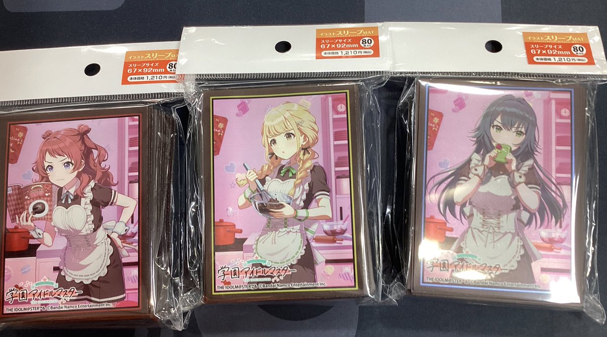 学園アイドルマスター イラストスリーブMAT各種 明日発売です🩷🍫 お