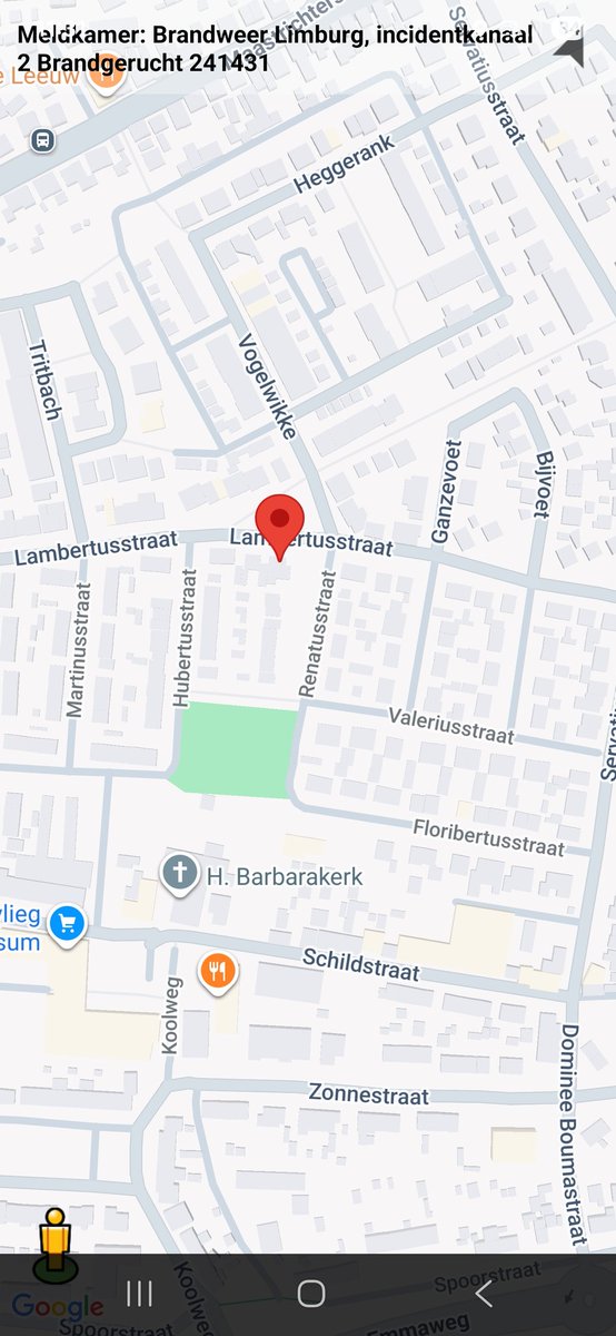 Brandgerucht in Brunssum