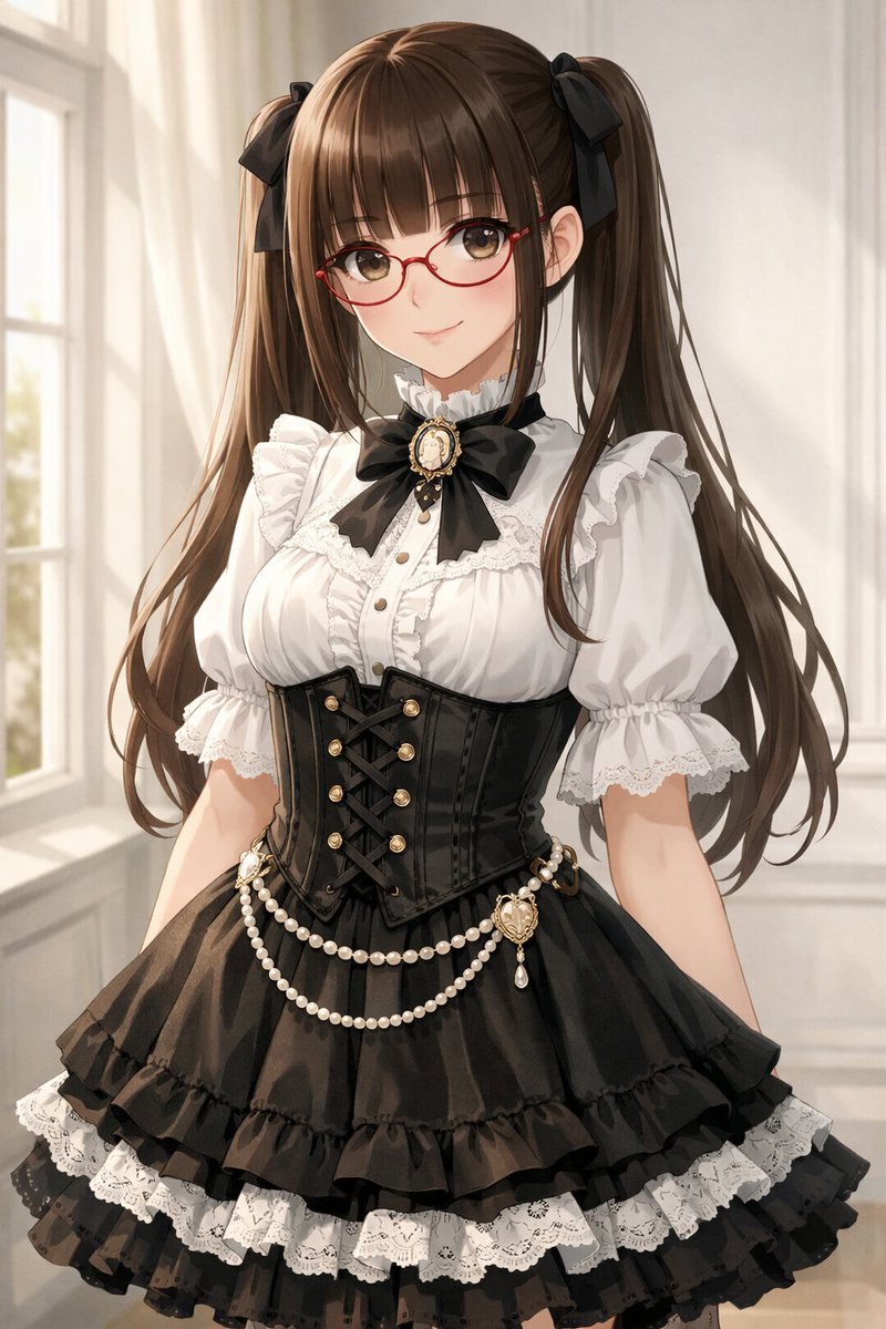 おまけ GPT版 表情や眼鏡の感じはとても好き 服装の仕上がり感もいい