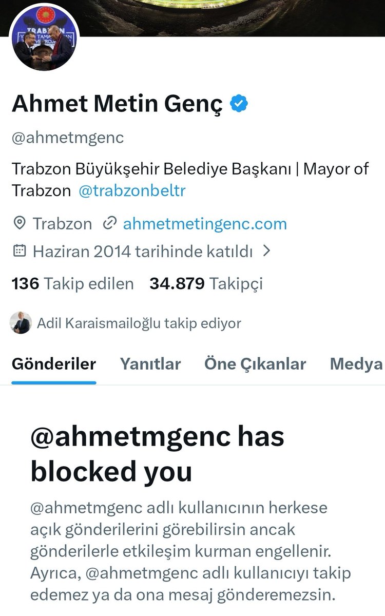 Hem kafana göre boyundan işlere kalkışıp sağa sola sallıyorsun hem de en ufak karşılığa tahammül edemiyorsun. Holiganlığı bırak git çöplerini topla <a href="/ahmetmgenc/">Ahmet Metin Genç</a>