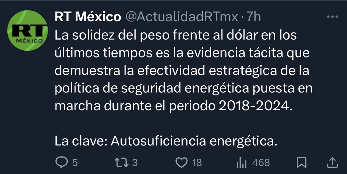 CostingWorld_II's tweet image. Hoy va a ser un mal viernes para los derechairillos, quizá un pésimo fin de semana. 

Ayer, su ídolo dijo claramente que deberían sentirse felices por la inteligencia de la mujer que dirige México.

Hoy @ElFinanciero_Mx publica esta nota y replica @ActualidadRT , que se la…