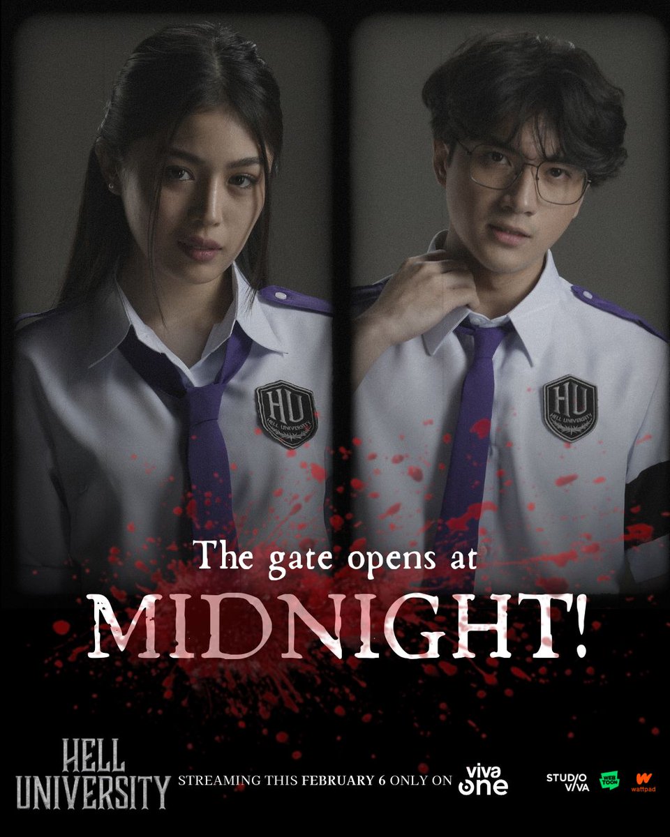 StudioVivaPH's tweet photo. The darkness is getting nearer… are you ready to enter #HellUniversity?!

Prepare to enter the world of HELL UNIVERSITY, written by KnightInBlack.

Directed by Bobby Bonifacio Jr. Survival starts this FEBRUARY 6 only on Viva One!

#VivaOne #StudioViva https://t.co/ZCiRVtwEXj