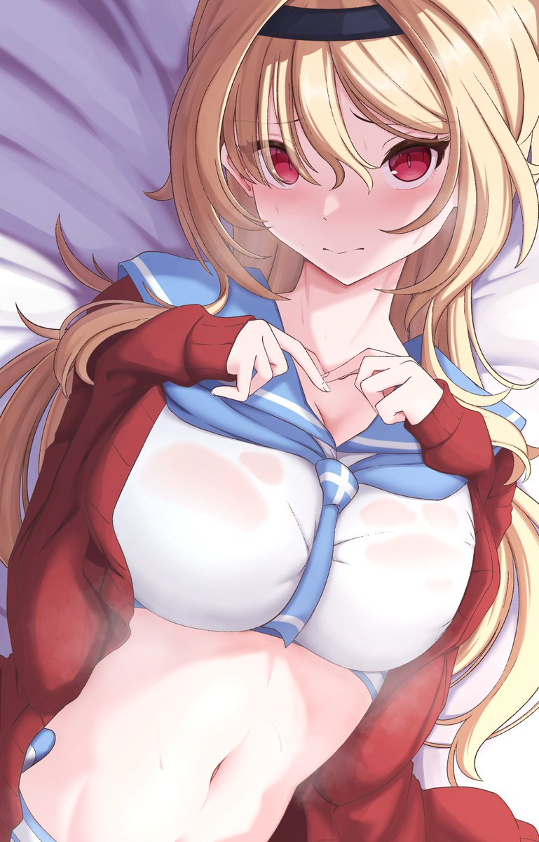 セーラーミズギカーディガンちとせ嬢
 #くそ寒いので水着を貼る 