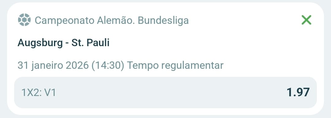 RLGBets's tweet photo. Bet #3 for Saturday, January 31st

Bundesliga 🇩🇪
Augsburg x St. Pauli
1u - Augsburg to Win (1.97) (22bet)

Augsburg are on a good moment. Drew at home vs Freiburg and DEFEATED Bayern in Allianz Arena. This is a good moment to back them as they are performing well and the team is healthy.

On the other hand, 6 winless games for St.Pauli, including a final minute draw vs Leipzig. The team is underperforming and I believe that this is a tough matchup for them. Plus, they have 3 less days of rest compared to Augsburg.

#GamblingX #BettingX #bettingtips #bettingtwitter #soccerbet #Bundesliga #Augsburg #StPauli