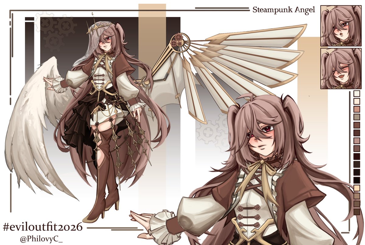 My 2nd Entry 'Steampunk Angel.'
#eviloutfit2026