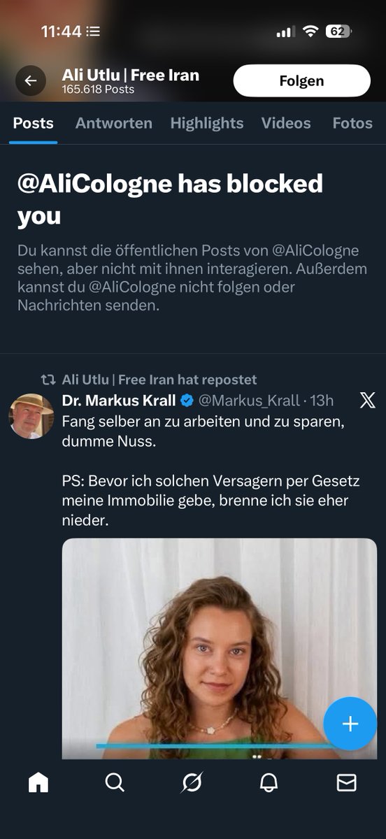 Wer ist das und warum bin ich blockiert von dem