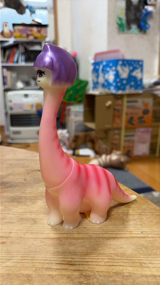 ワンフェスで販売するブラキオだった頃の単眼ちゃん(紫)