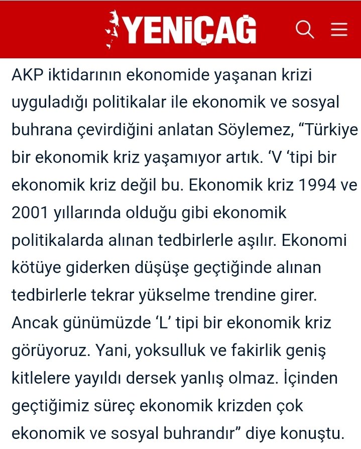 Zamanında millete yüzde 150 enflasyonu yaşatanlar ii bilirler... itiraf gibi bir ekonomi tanımı...