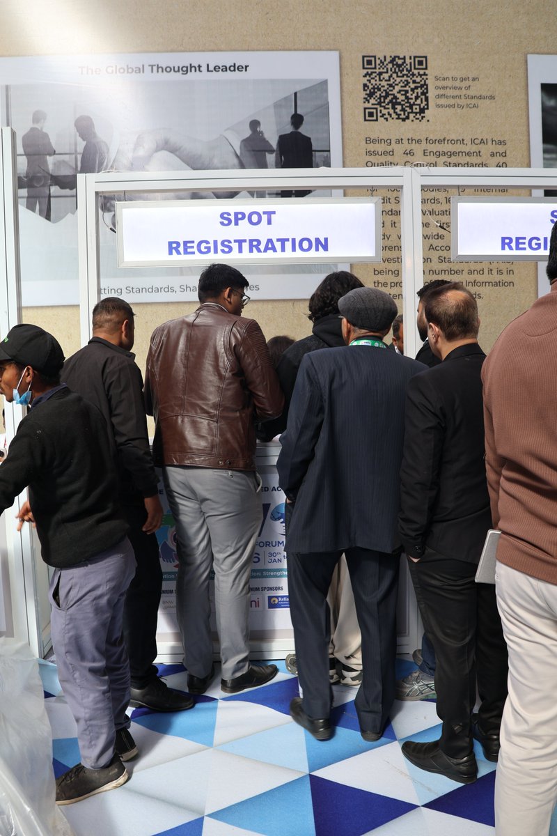 ICAIWOFA's tweet photo. It’s finally here!
The rush says it all. #ICAIWOFA 2.0 has begun with full force at the registration desk. Get ready for a phenomenal start to the world's premier accounting मंच.
Let’s go!
📍 Greater Noida
📅 30 Jan – 1 Feb 2026
#Wofa2 #GlobalICAI https://t.co/kJVAkfp0Da