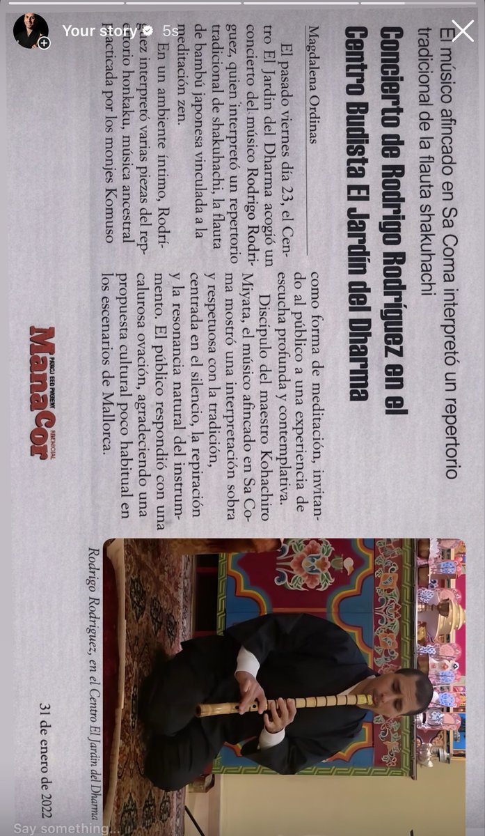 “Chronicles of the last concert 🎵 🎵 #shakuhachi #concert”