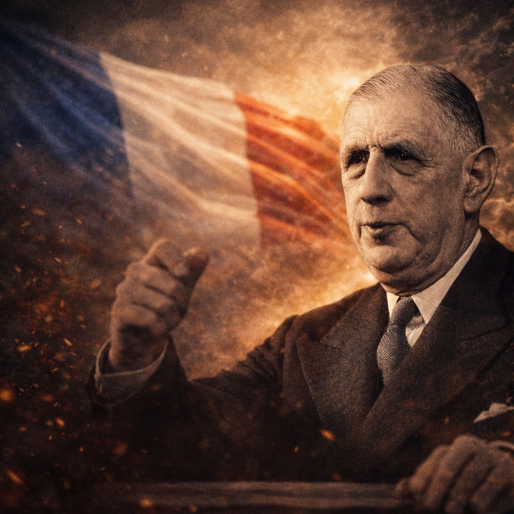 « Parmi mesdames les nations,
aucune n’a jamais été plus belle,
meilleure ni plus brave
que notre dame la France. »
- Charles de Gaulle, 1941 🇫🇷