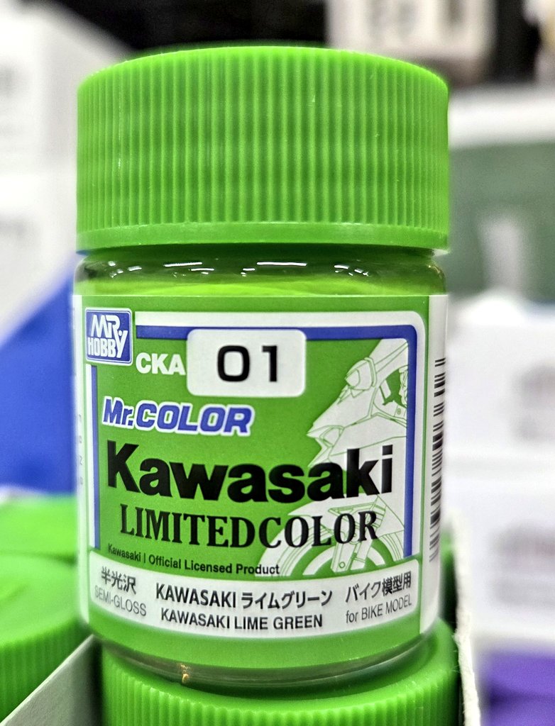オートバイ好き必携! MR.カラー限定色 カワサキライムグリーン 入荷