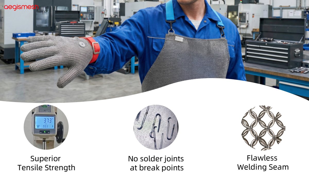 aegimesh's tweet photo. Same look, different strength.
Our plasma-welded chainmail gloves outperform where it counts.
#aegismesh #cutprotection #chainmail https://t.co/a0xXPybl5i