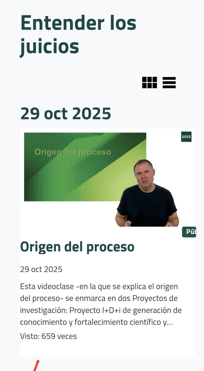 Sin duda un recurso didáctico para TGP.

Gracias Profesor <a href="/jordinieva/">Jordi Nieva-Fenoll</a>

Les sugiero escuchar la serie de videos, siempre se aprende.

canal.uned.es/series/6901e69…