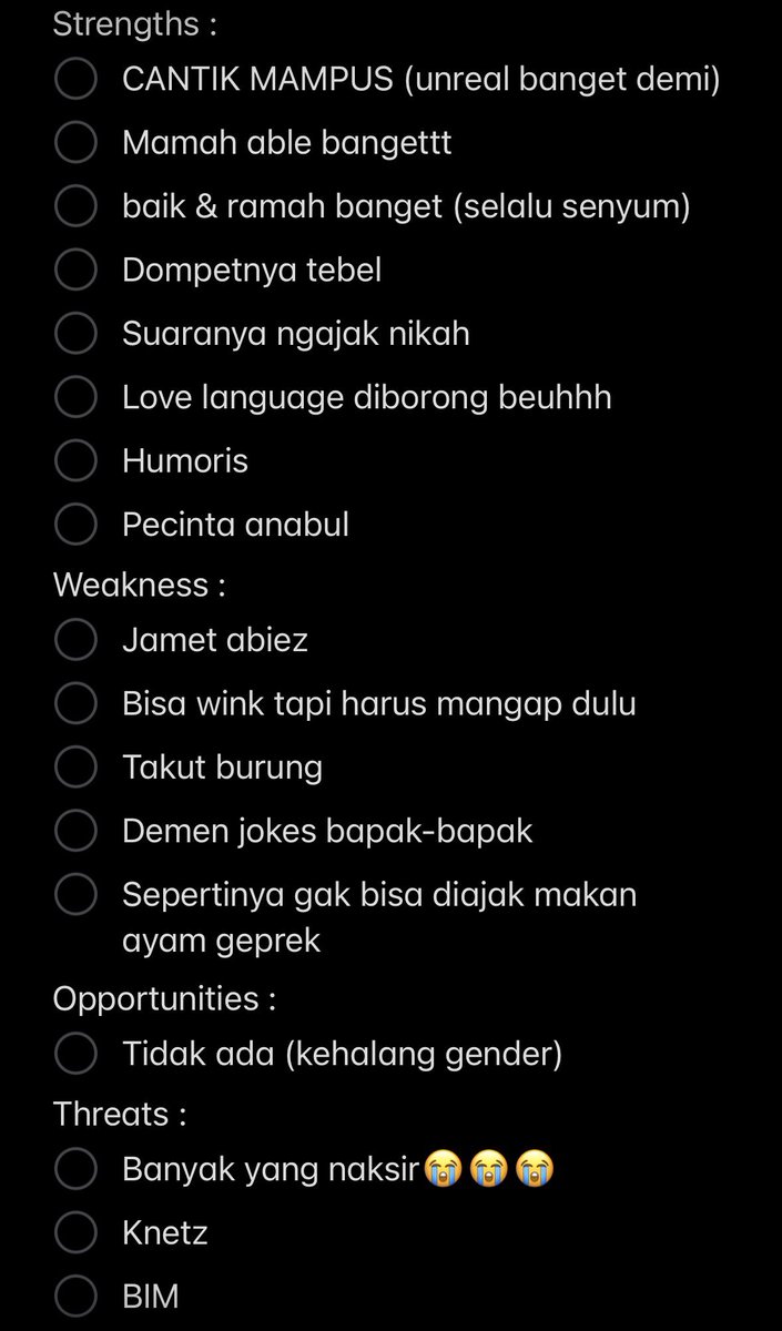 deiungger's tweet image. Analisa SWOT deketin Karina