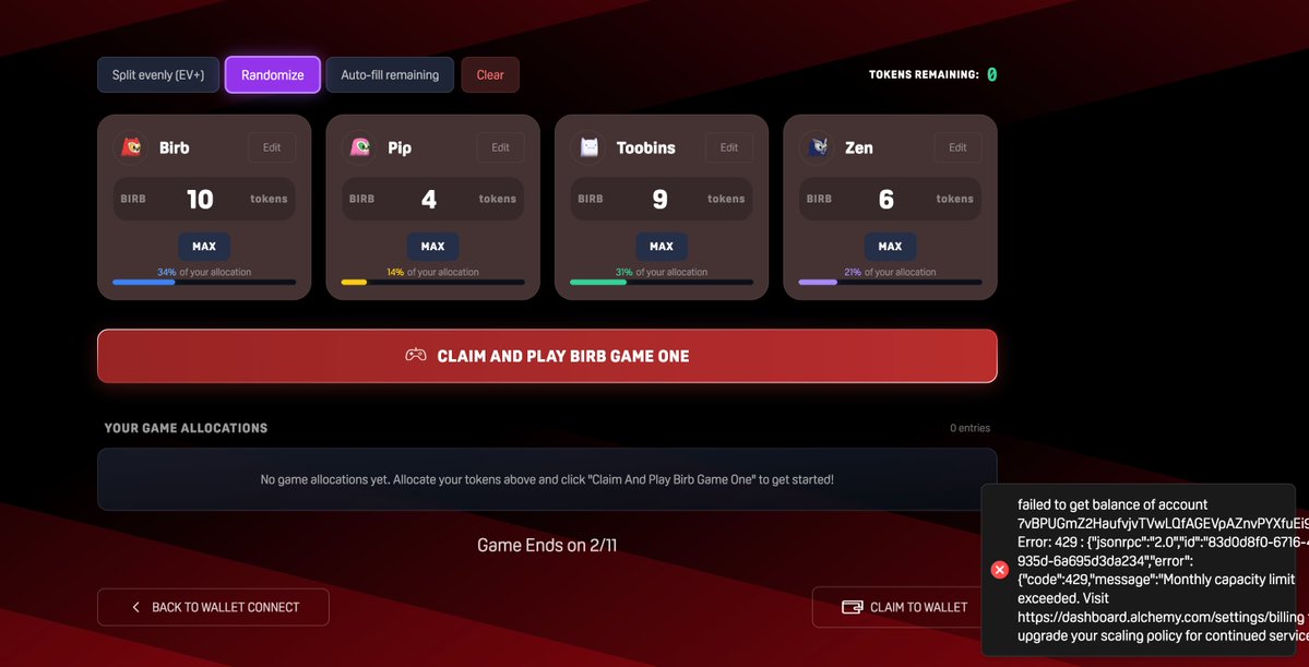 Lmao, I am still try to claim my life-changing airdrop

> Web Down 
> Not Eligible 
> Claim Error 

Honestly, what’s next ? A wallet drainer?  

I’ve seen it all now $BIRB