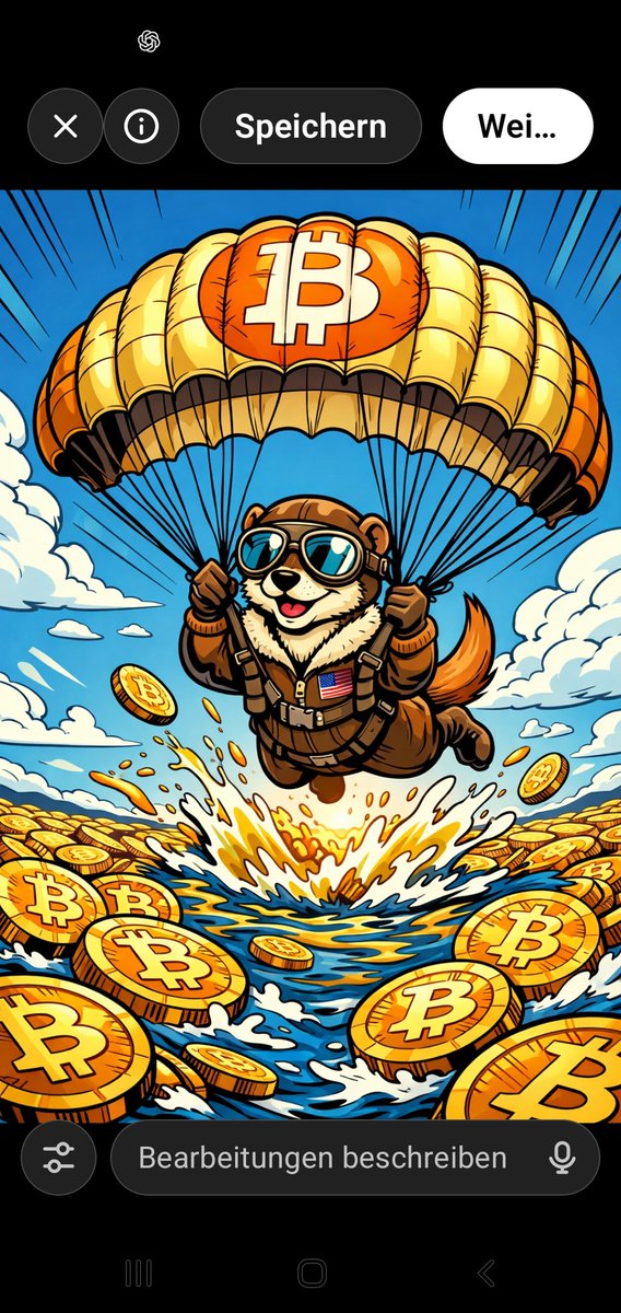 A fearless weasel in a vintage US flight suit, diving into a sea of Bitcoin with a $BTC parachute. 🪂🟠
Comic style. Full send.
Who else is ready to jump into the future? 🚀
#Bitcoin #BTC #CryptoArt #Web3 #ComicArt #CryptoCulture