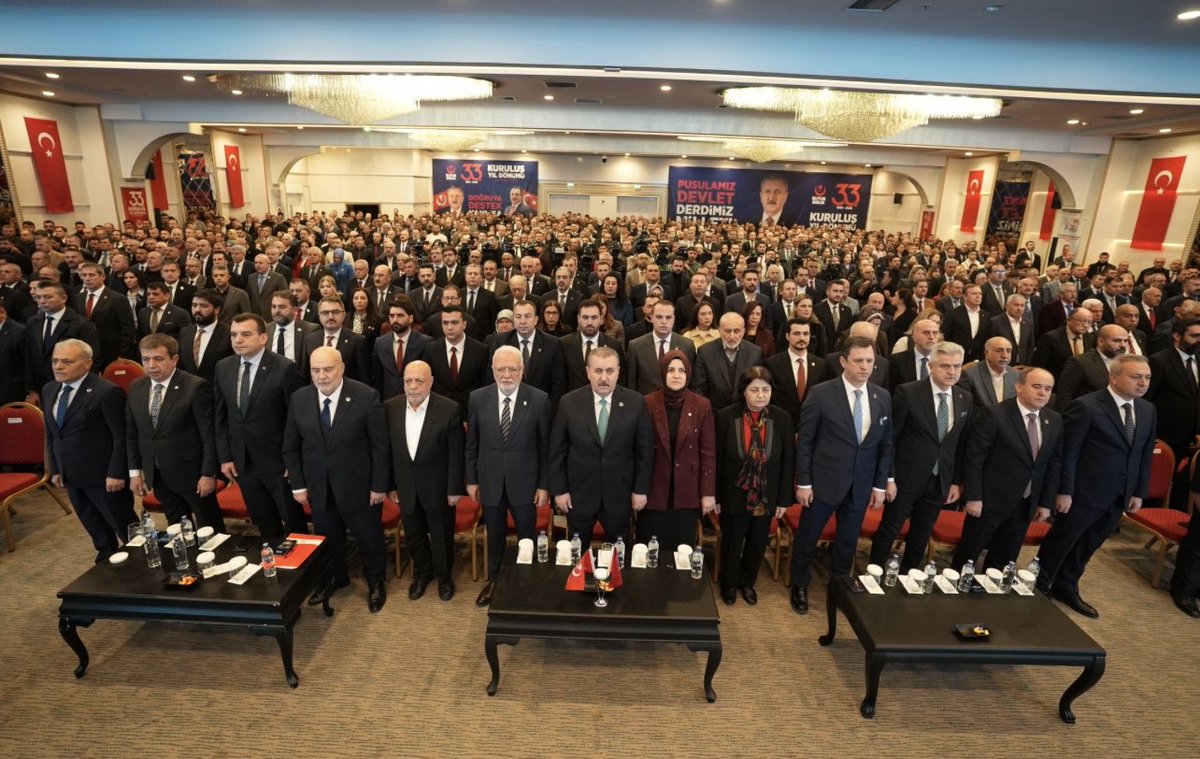 BÜYÜK BİRLİK PARTİMİZİN 33. KURULUŞ YIL DÖNÜMÜNÜ BÜYÜK BİR COŞKUYLA KUTLADIK. (Açılış konuşmam)

Saygıdeğer Genel Başkanım, Kıymetli Hanımefendi, 
Değerli Dava Arkadaşlarım, Belediye Başkanlarımız, 
Değerli Alperenler, Siyasi Partilerimizin ve STK’larımızın Sayın Temsilcileri,
