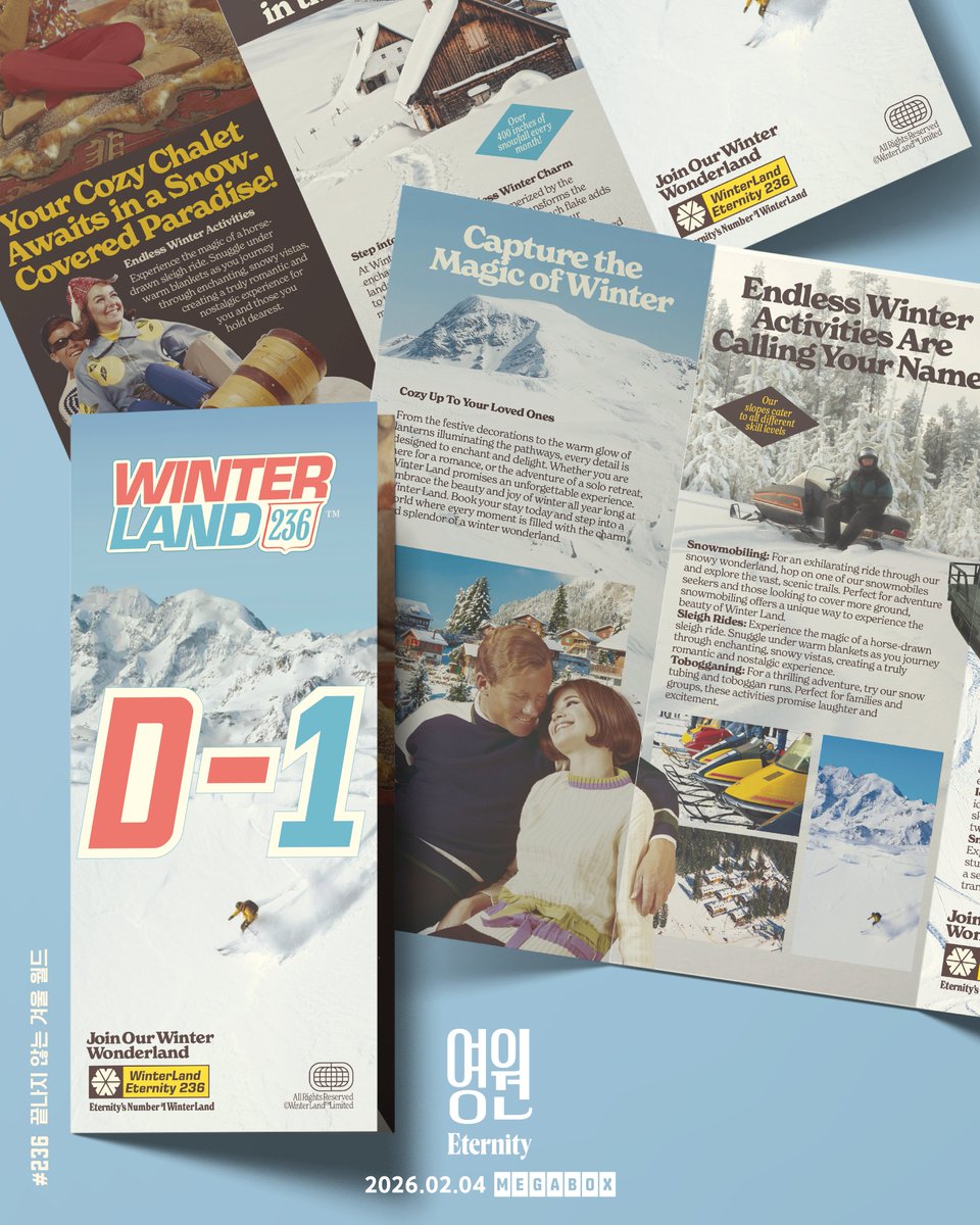 MEGABOXon's tweet image. [⚠️안내]
#236 겨울 월드,
사계절 내내 겨울인 세상🩵

아늑한 통나무집에서
사랑하는 사람과 눈 덮인 천국을 만나보세요
⛷️스키 &amp;amp; 보드 광인 환영🏂

&amp;lt;영원&amp;gt; 바로 내일 개봉!❄️

#영원 #Eternity #A24
#마일즈텔러 #엘리자베스올슨 #칼럼터너
#데이빗프레인 #2월4일개봉