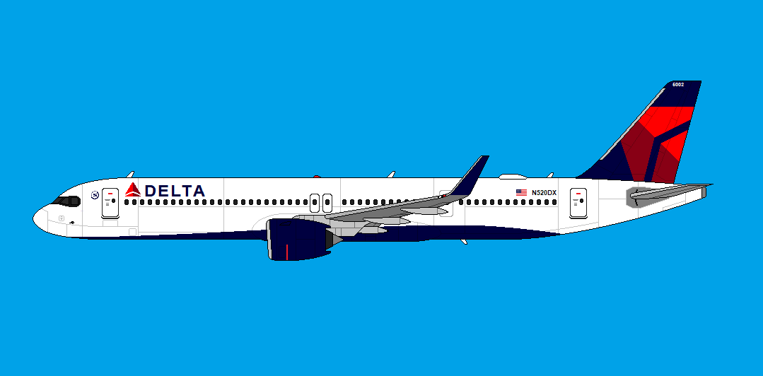 EsquibelGk's tweet photo. Artworks of planes owned by Delta Air Lines. #Airbus #Boeing #MSPaintArt https://t.co/TODyX8pDv6