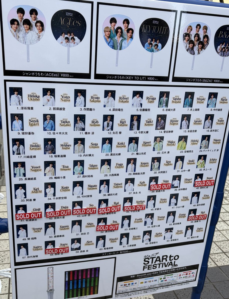 ef119_o's tweet photo. スタフェス グッズ ステッカー
売り切れ 完売 1/30 15:00 https://t.co/xsBW7E9uBX