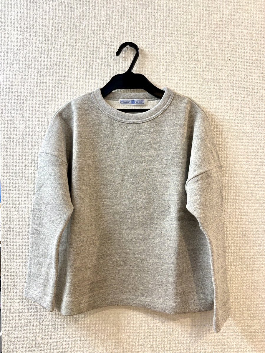 オールドマンズテーラー　裏起毛ドロップショルダースウェット　ライトグレー こちらも本日5時以降入荷します！ #オールドマンズテーラー 裏起毛DROP