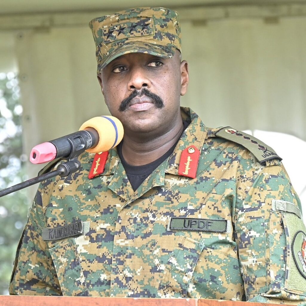 <a href="/mkainerugaba/">Muhoozi Kainerugaba</a> people can only fear so much! Your actions of brutality and abuse of Ugandans are coming to an end! Uganda is for Ugandans! Not yours or your father! Guns have been defeated by people before! You are a criminal and I know one day justice will be served!