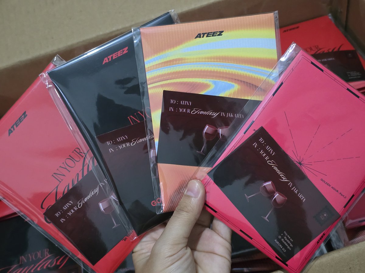 pddings's tweet photo. ♥️🖤 ATEEZ In Your Fantasy Jakarta 🖤♥️
Freebies by @pddings

✨️ 1 Pocaalbum only + 1 photocard official

📅 31 Januari 2026
📍ICE BSD

See you atiny 🥰

#ATEEZinJakarta #ATEEZ #InYourFantasyinJKT https://t.co/PXMMYcJjJ3