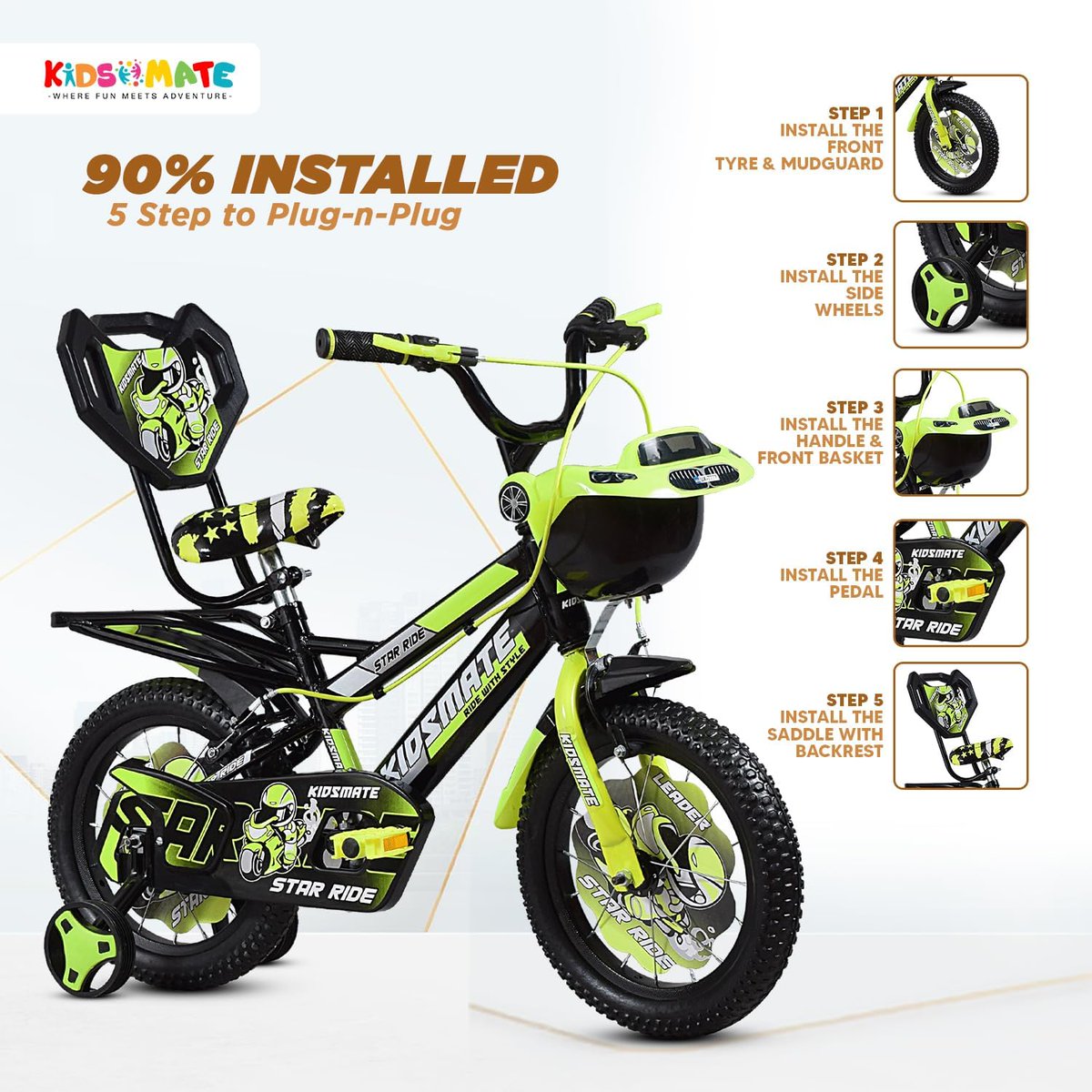 NestEssentialss's tweet photo. Kids Bicycle with Training Wheels for 2-5 Years
Buy ๐ https://t.co/enpaHhHU82
Follow us for more picksโ
#NestEssentials #MustHave #Kids #Gift #GiftIdea https://t.co/PXVs0oBXt8