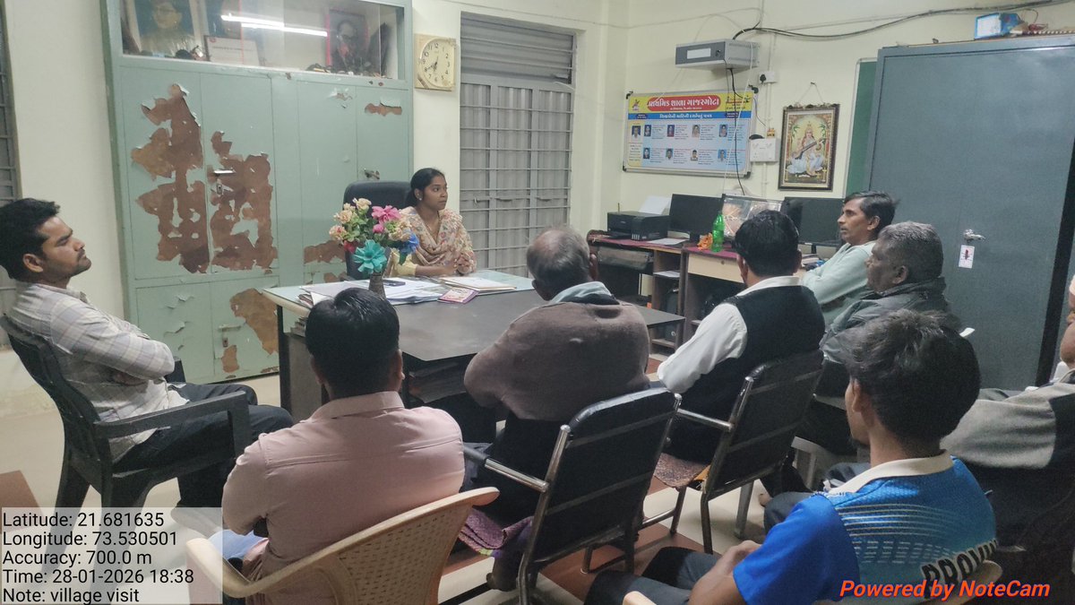 SDMDediyapada's tweet photo. તા. 28-01-2026 ના રોજ ડેડિયાપાડા તાલુકાના ગાજરગોટા ગામે રાત્રિ સભા કરી. ગ્રામજનોને સરકારશ્રીની ફ્લેગશીપ યોજનાની માહિતી આપી તથા તેઓના પ્રશ્નો સાંભળી નિરાકરણ માટે સબંધિત અધિકારી/કર્મચારીને જરૂરી સૂચના આપી... https://t.co/omxCpedNPk