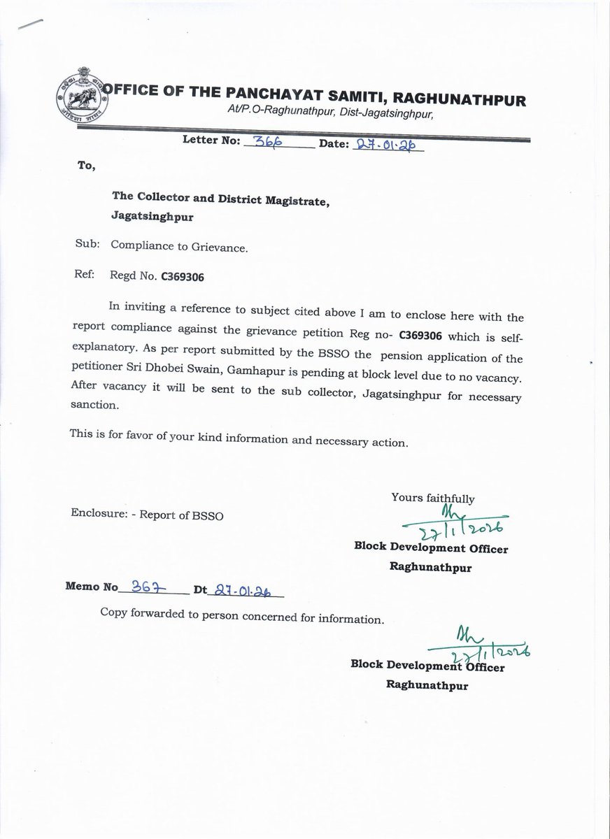 DSSO Jagatsinghpur tweet media