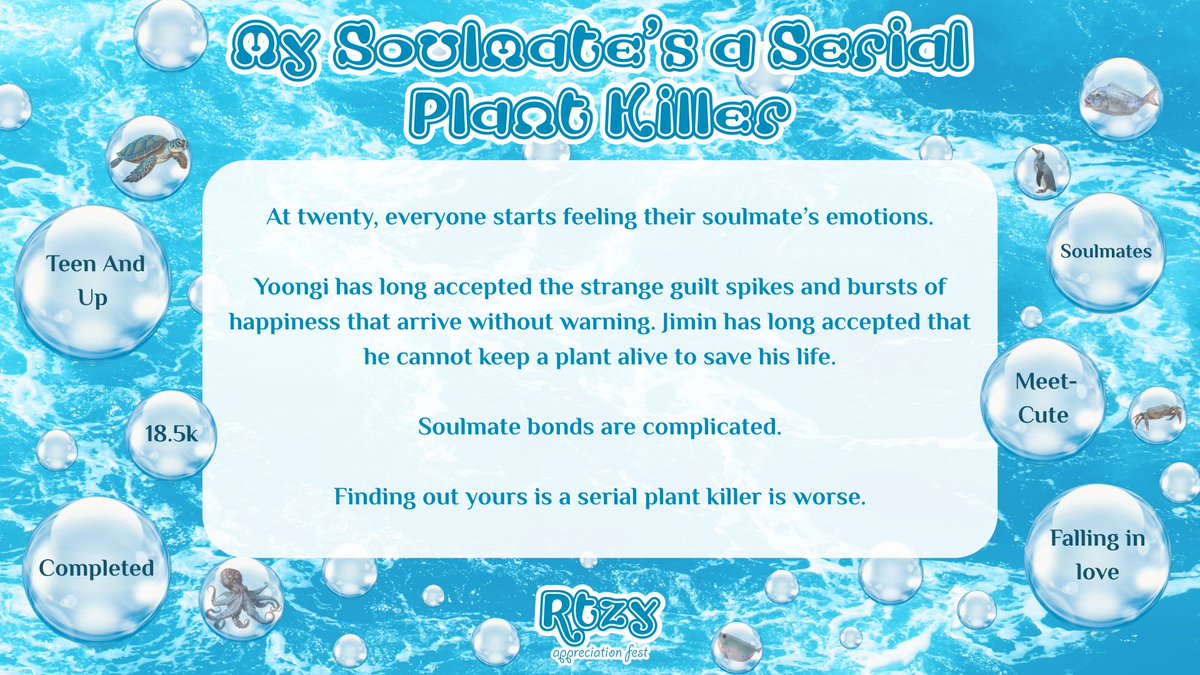 ForRtzy's tweet photo. 🪸 My Soulmate’s a Serial Plant Killer 🪸

18.5k 𓇼  Completed 𓇼  Teens And Up

🫧 AO3: https://t.co/XhuG2BRixS https://t.co/pK1X3dnzlo