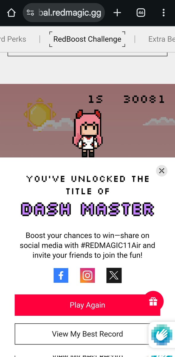 tulriya's tweet photo. @redmagicgaming I live in India 🇮🇳
My best score. It was fun game actually.
#REDMAGIC11Air @redmagicgaming

Tagging and inviting my friends to join this contest
@amankhajanchi @janardansingh09 @VaishaliMaisur2 @Vae_2Climb @Niksupadhyay @NehaManocha7 @dadofbonhisha https://t.co/Sw4mPeMmIe