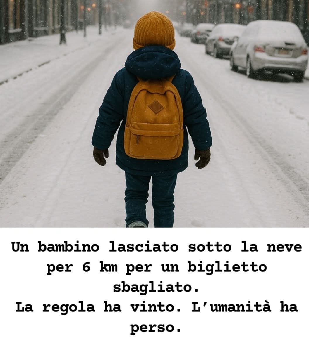 Era il pomeriggio di martedì 27 gennaio.
La neve cadeva fitta sulla statale 51 Alemagna, tra San Vito di Cadore e Vodo di Cadore, nel Bellunese.

Un bambino di undici anni, appena uscito dal rientro scolastico a San Vito, si avvicina alla fermata insieme a due compagni. È stanco,