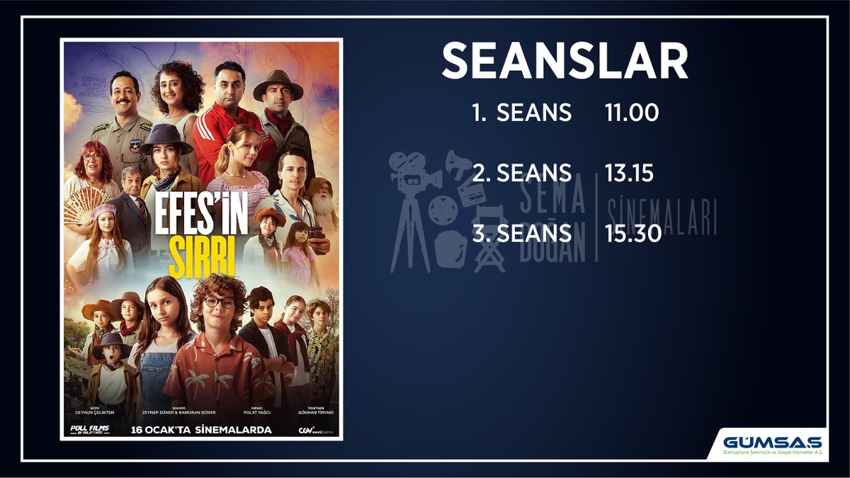 gumsas29's tweet photo. 📽️Bu hafta, Sema Doğan Sinemaları'nda sizleri bekliyor🍿
⏳30 Ocak - 5 Şubat
‼️ Mutluyuz Mu?
‼️ Kardeş Takımı 3
‼️ D.I.S.C.O.
‼️ Efes'in Sırrı https://t.co/4gLYCrK6VV