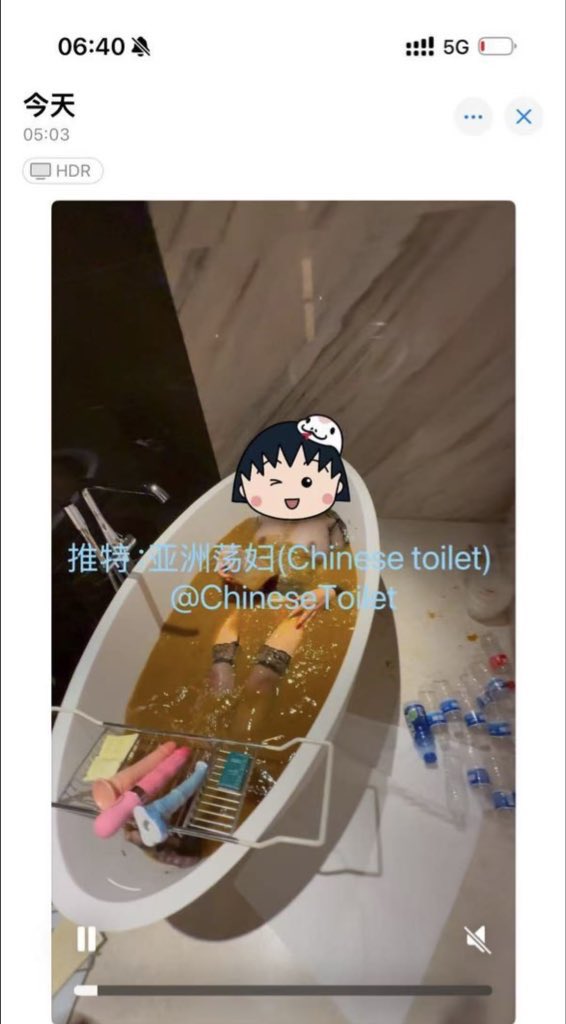 人肉马桶女孩笔触 tweet media