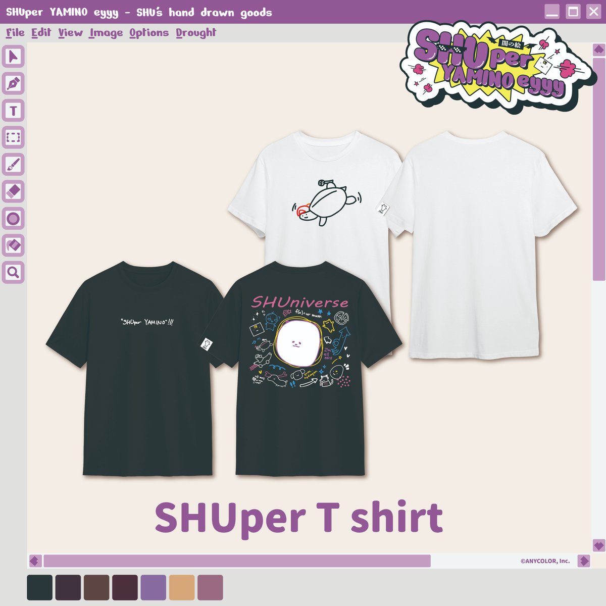 ou_en_event's tweet photo. 🎉 \ SHUper YAMINO Eyyy’s 2nd Wave Merchandise is Here! / 💜
Remember those fun moments drawing with SHU during the livestream?
They’re back! The second wave of merchandise is officially here!

Launching 2026/2/2 at 12:00 PM (UTC +8) .
Get ready, Yaminions.
Every item is super cute—come check them out! ✨

📿 SHUper E-DOG Bracelet
The adorable and cool E-DOG is now a bracelet. Wear it on you arm and bring it everywhere!
It also comes with limited edition SHUper Sticker set!
Decorate your items and show off your unique style, joining the cutest SHUper trend 💫

👕 SHUper T-Shirt – B-BOY Turtle Ver.
A playful and cute Turtle design to keep you company during your relaxing moments 🐢

👕 SHUper T-Shirt – Doodle Ver.
Vibrant and unique design with embroidery on the chest. Cute and stylish! 🎨

🧥 SHUper Hoodie
Stay warm and stylish, whether at home or not! Wear the E-DOG hoodie to be the most SHUper of all 💜

📅 Second wave pre-orders are coming soon—Yaminions, don’t miss out!

🎁 Giveaway Bonuses
The giveaway bonus items for “SHUper YAMINO eyyy” series are: 

✨Spend NT$800 and receive one limited-edition Postcard (All five designs, randomly assigned, no selection, accumulable)
✨Spend NT$1,200 and receive one limited-edition clear card (All three designs, randomly assigned, no selection, accumulable)

🗣️ Each Clear Card  also comes with Shu’s replicated message & signature!

⚠️ Please note : Already completed first-wave pre-orders cannot be combined with second-wave orders for bonus eligibility.

🔥Shu Yamino( @shu_yamino ) Hand Drawn Goods drops globally on 12/6！

📅Worldwide Pre-order (except Japan) ：2026/1/2   ～ 3/31
Purchase link：https://t.co/6BlV3ak0Ff

📅Japan Pre-order ：2025/12/6－2026/2/25
Purchase link
Japan：https://t.co/GS0K80avzZ

🔍 Follow us so you don’t miss any updates!
#NIJISANJI_EN #CAPSULE #VTuber #ShuYamino #SHUper