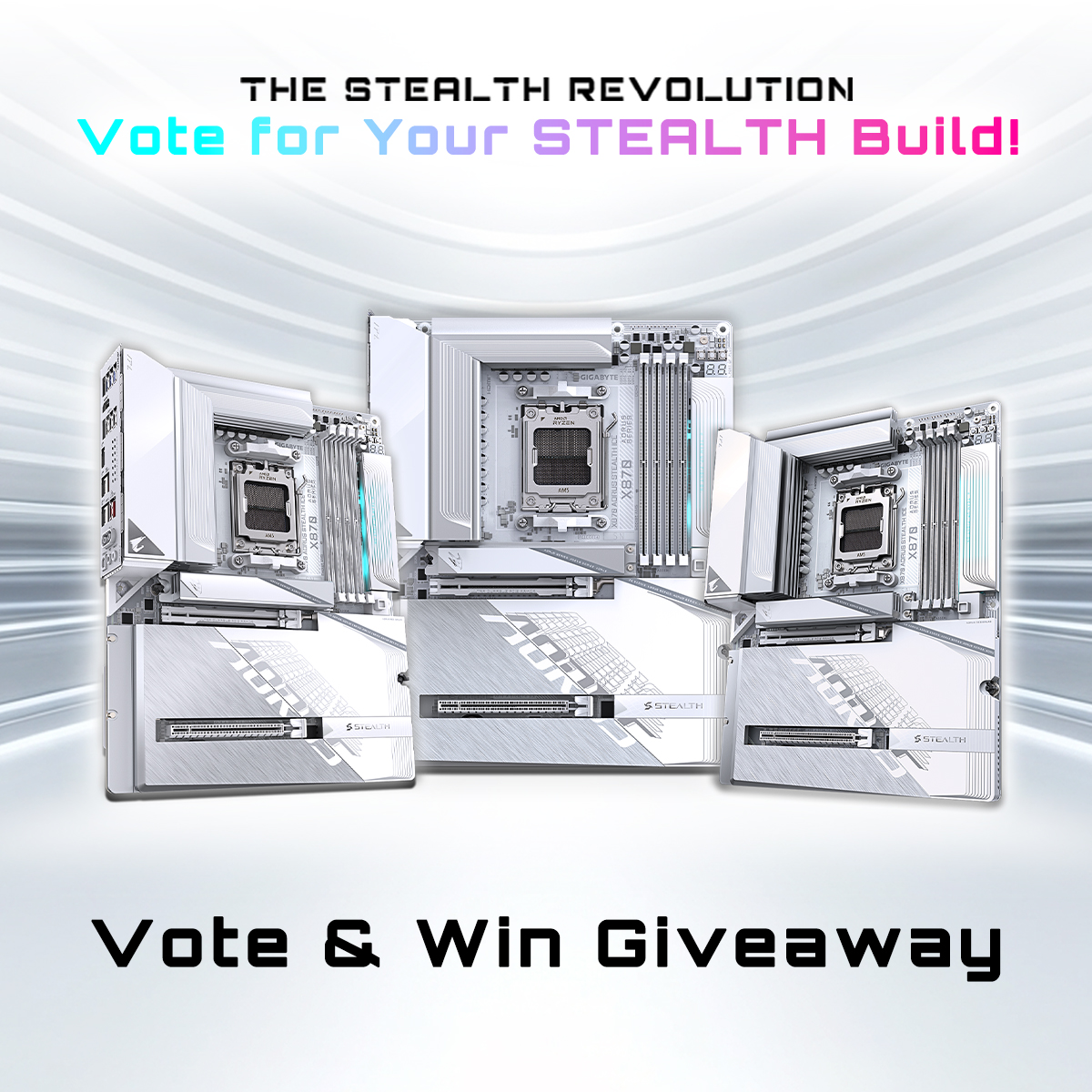 AorusOfficial's tweet image. The #STEALTH Vote &amp;amp; Win Giveaway#2 winners are here! ❄️🔥

🎁 Prizes:
🏆 3 Winners — X870 AORUS STEALTH ICE
🎉 Check the images to see the full list of winners!
📩 Winners will be contacted via email.

By the way… anyone else waiting for the black STEALTH? 👀🖤
#AORUS #GIGABYTE