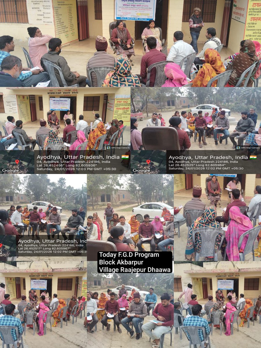 NTCP-FGD Programme in District in Ambedkar Nagar