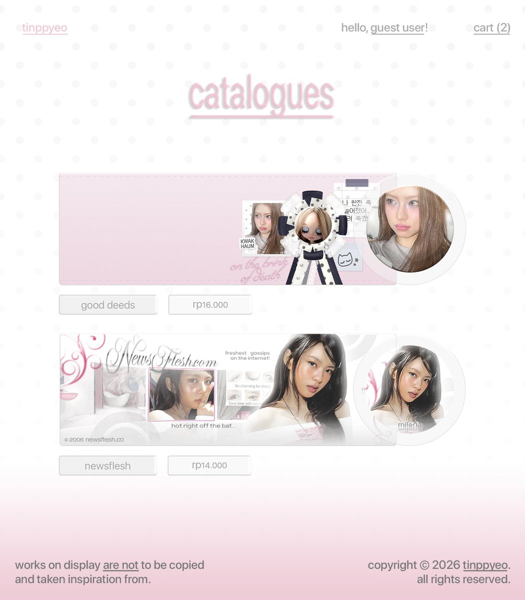 tinppyeo's tweet image. reposts would be nyaice, sankiu! (  ´ ˘ `) ♡

mimi’s speaking! (again) and here to announce that she is taking requests through replies for these two catalogues. before proceeding, make sure you’ve read my regulations and photo guide. well, that’d be all for now!

#zonauang