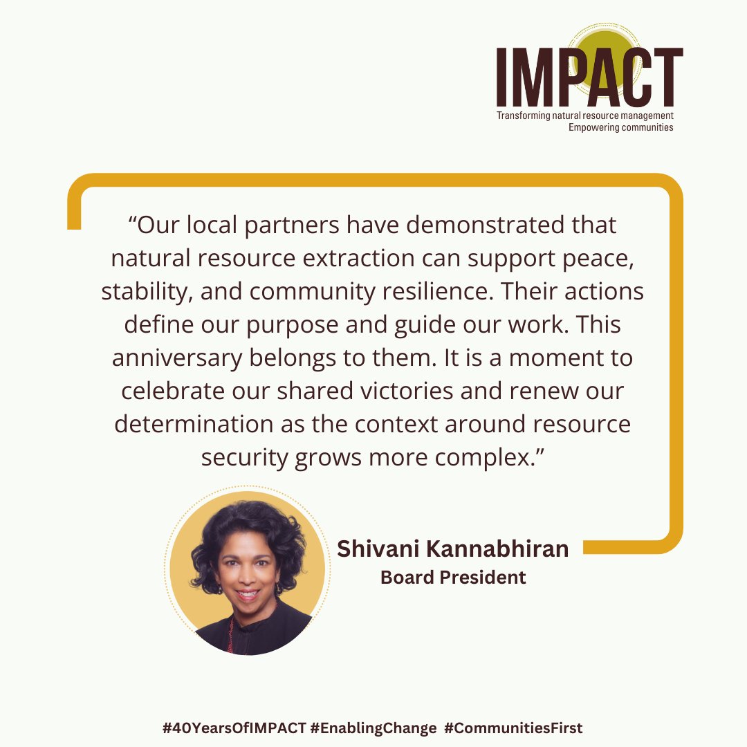 IMPACTtransform's tweet image. This year, as we celebrate #40YearsOfIMPACT, our work continues to be defined by deep #partnerships, community-led solutions, and a belief that real impact begins with #communities themselves.
#EnablingChange #CommunitiesFirst