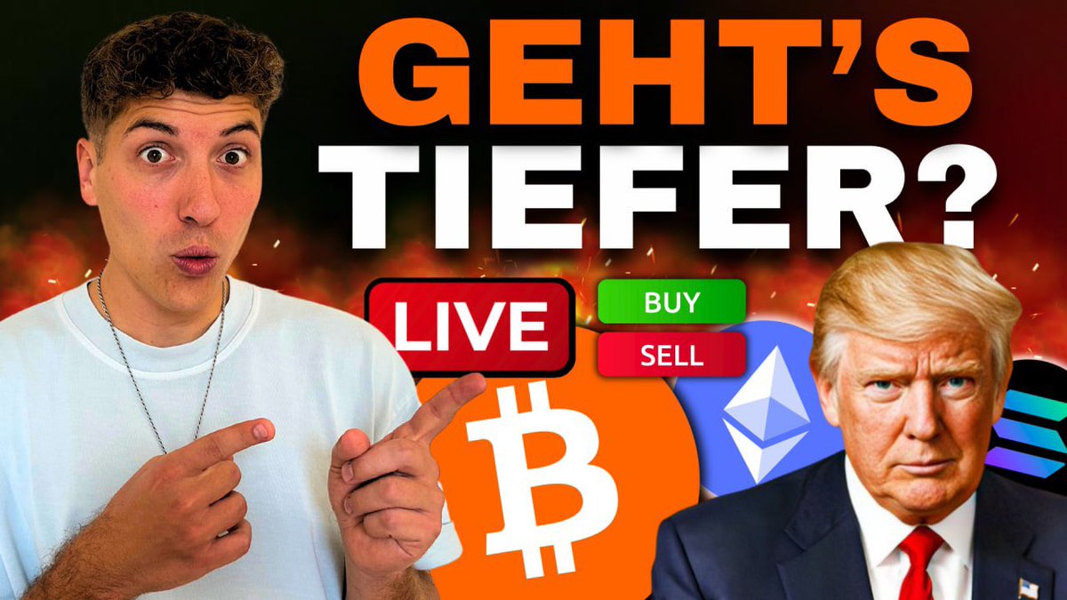 🚨 LIVE ab 8:30 Uhr 🚨 Bitcoin unter massivem Verkaufsdruck. Der Abverkauf  läuft weiter, ein neues Tief steht im Raum. Wie geht es jetzt weiter? 📊  Live-Analyse 📉 Struktur & Key-Level 💬
