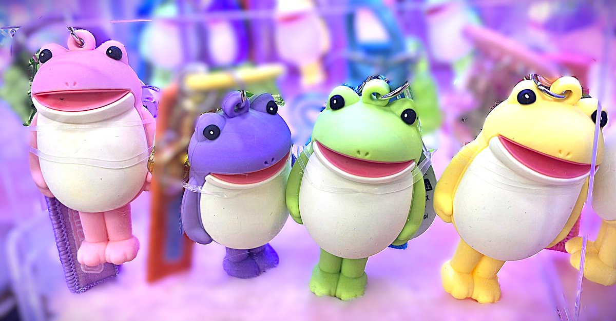 タイトー限定／ 🐸 #おとぼけケロピョン 🐸 ネーム付き立体ラバーKH 入荷中