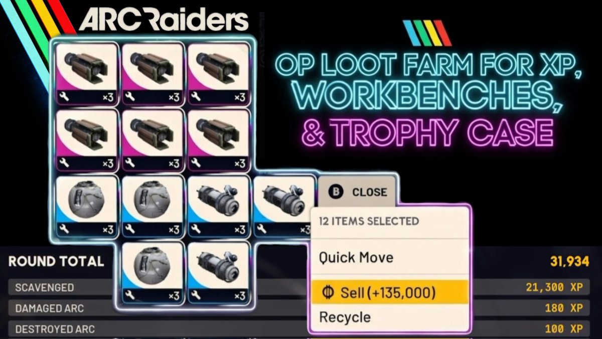 ToxicMayoTTV's tweet photo. Check out this @ARCRaidersGame  OP loot farm that is essential for upgrading your workbench, trophy case, and get insane xp while doing it! Get Surveyor vaults, rocketeer drivers, and Sentinel firing core without fighting arc.
https://t.co/HddS46obMt https://t.co/CqrteXKhJA