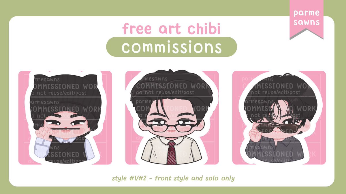 FREE art chibi commissions giveaway .ᐟ 🌷⭐️

6  winners !  🍀

— like and retweet (optional: pinned post too)
— must be following

🍏 will end on february 5 ~ 
good luck ! (๑>◡<๑) 🍡