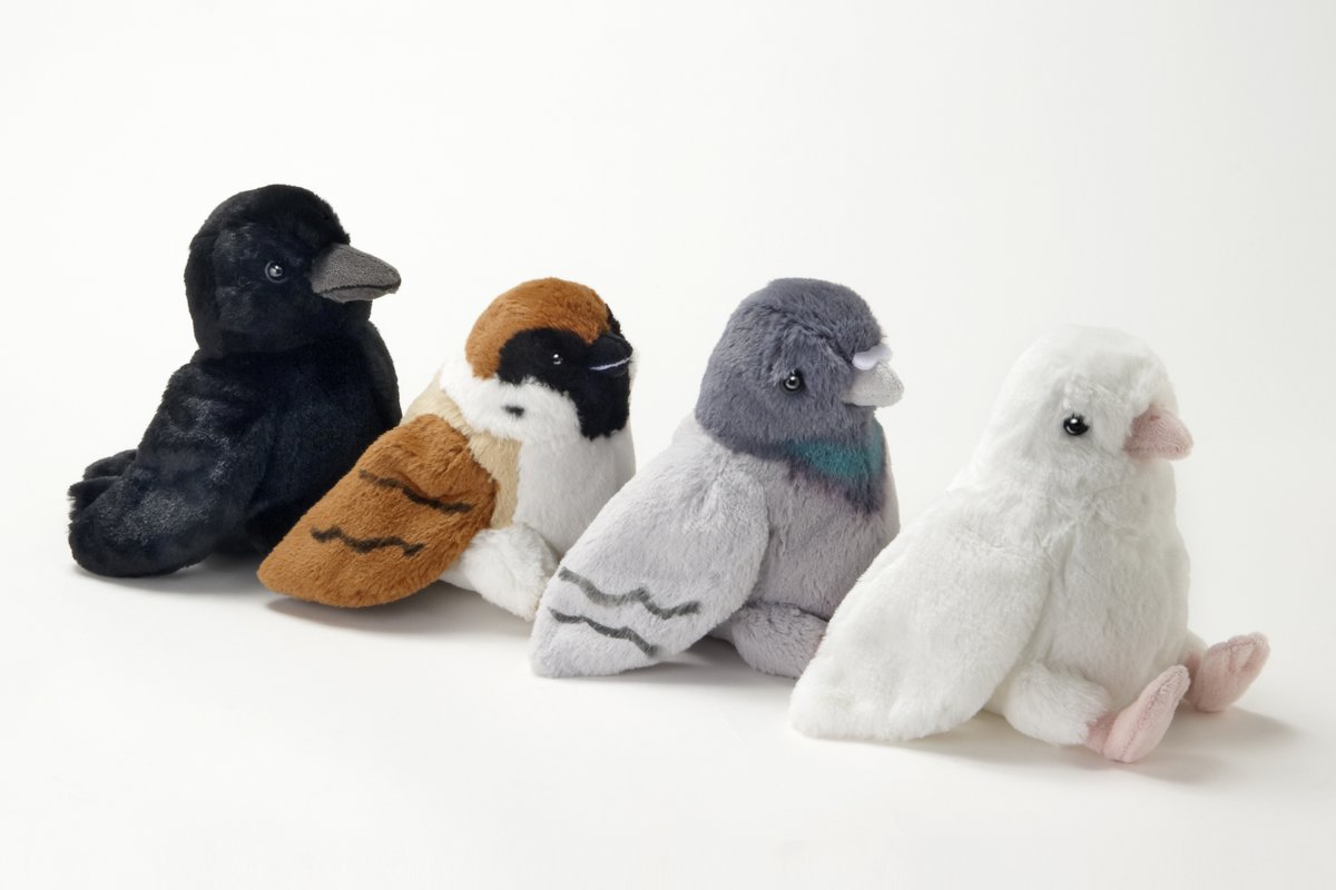 新品タグ付　日本野鳥の会　タンチョウ　ヒナ　ぬいぐるみ　レア　希少　ヤマネ工房
